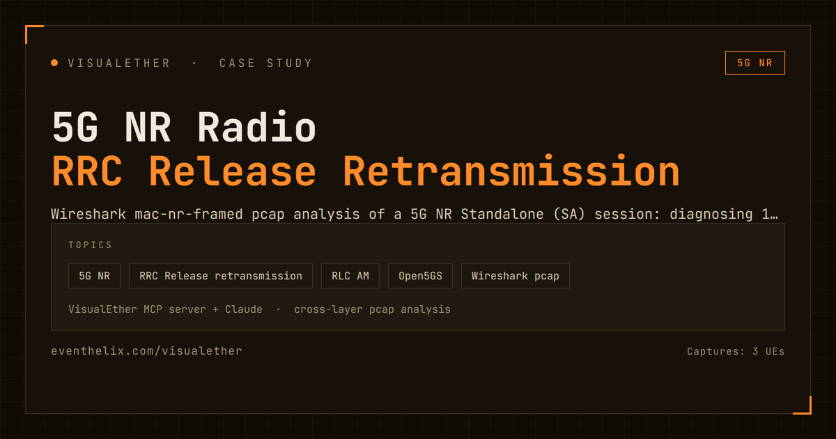 5G NR RRC Release Retransmission: Cross-Layer pcap Analysis (RRC, RLC ...